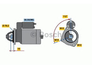 BOSCH 0 001 107 501 starteris
2S6U1 1000 DC