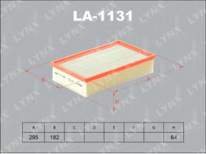 LYNXauto LA-1131 oro filtras 
 Filtrai -> Oro filtras
13 71 7 514 832