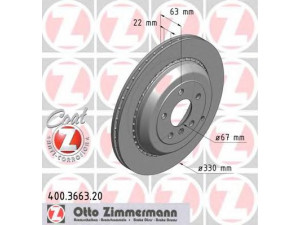 ZIMMERMANN 400.3663.20 stabdžių diskas 
 Stabdžių sistema -> Diskinis stabdys -> Stabdžių diskas
164 423 0612, 164 423 1112, 164 423 1312