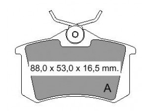 VEMA 833481 stabdžių trinkelių rinkinys, diskinis stabdys 
 Techninės priežiūros dalys -> Papildomas remontas
1H0 698 451 F, 1H0 698 451 G, 425056