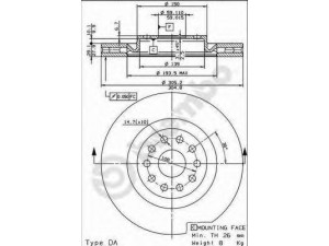 BREMBO 09.8004.10 stabdžių diskas 
 Stabdžių sistema -> Diskinis stabdys -> Stabdžių diskas
46776750