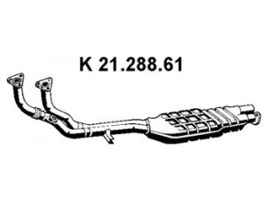 EBERSPÄCHER 21.288.61 katalizatoriaus keitiklis 
 Išmetimo sistema -> Katalizatoriaus keitiklis
11 76 1 716 782