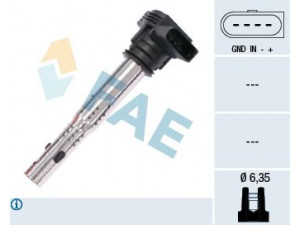 FAE 80240 ritė, uždegimas 
 Kibirkšties / kaitinamasis uždegimas -> Uždegimo ritė
06F 905 115, 06F 905 115 A, 06F 905 115 B