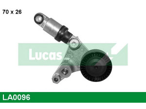 LUCAS ENGINE DRIVE LA0096 įtempiklio skriemulys, V formos rumbuotas diržas 
 Diržinė pavara -> V formos rumbuotas diržas/komplektas -> Įtempiklio skriemulys