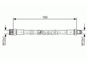 BOSCH 1 987 476 230 stabdžių žarnelė 
 Stabdžių sistema -> Stabdžių žarnelės
893 611 775 A, 437 611 775, 893 611 775 A