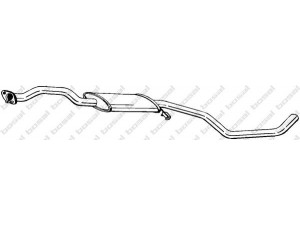 BOSAL 285-849 vidurinis duslintuvas 
 Išmetimo sistema -> Duslintuvas
6657515, 6747181