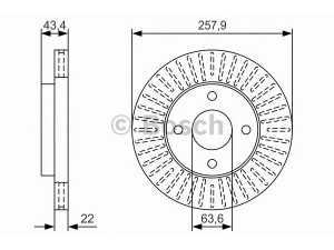BOSCH 0 986 479 T66 stabdžių diskas 
 Dviratė transporto priemonės -> Stabdžių sistema -> Stabdžių diskai / priedai
2M551125AA, 2S651125BA