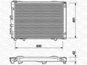 MAGNETI MARELLI 350213541000 radiatorius, variklio aušinimas 
 Aušinimo sistema -> Radiatorius/alyvos aušintuvas -> Radiatorius/dalys
1245002803, 1245009003