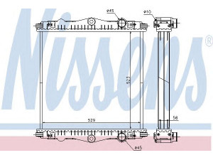 NISSENS 614450 radiatorius, variklio aušinimas 
 Aušinimo sistema -> Radiatorius/alyvos aušintuvas -> Radiatorius/dalys
1403273, 1407721