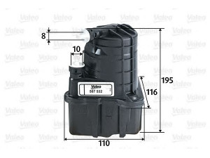 VALEO 587532 kuro filtras 
 Techninės priežiūros dalys -> Papildomas remontas
7701061578, 7701062072, 7701479151