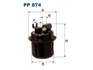 FILTRON PP874 kuro filtras 
 Techninės priežiūros dalys -> Papildomas remontas
GFE7022, WFL100090, 25176276, 25176277