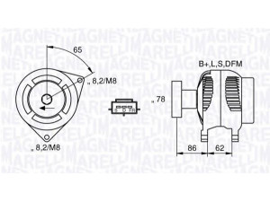 MAGNETI MARELLI 063377414010 kintamosios srovės generatorius 
 Elektros įranga -> Kint. sr. generatorius/dalys -> Kintamosios srovės generatorius
1307487, 2M5T10300AD, 3M5T10300AB