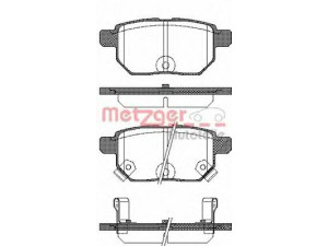 METZGER 1286.02 stabdžių trinkelių rinkinys, diskinis stabdys 
 Techninės priežiūros dalys -> Papildomas remontas
04466-02190, 04466-12130, 04466-52120