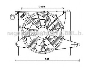 AVA QUALITY COOLING HY7561 ventiliatorius, radiatoriaus 
 Aušinimo sistema -> Oro aušinimas
253801U100