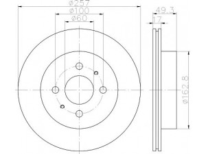 HELLA PAGID 8DD 355 110-971 stabdžių diskas 
 Stabdžių sistema -> Diskinis stabdys -> Stabdžių diskas
5531180G00, 5531180G01, 5531180G02