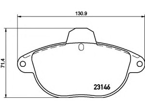 HELLA 8DB 355 019-281 stabdžių trinkelių rinkinys, diskinis stabdys 
 Techninės priežiūros dalys -> Papildomas remontas
425133, 425158, 425293, E172076