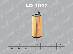 LYNXauto LO-1917 alyvos filtras 
 Techninės priežiūros dalys -> Techninės priežiūros intervalai
11 42 7 805 707, 11 42 7 807 177