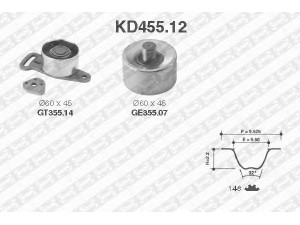 SNR KD455.12 paskirstymo diržo komplektas 
 Techninės priežiūros dalys -> Papildomas remontas
7700721690, 7700871169, 7701468162
