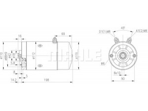 MAHLE ORIGINAL MM 262 elektrovariklis