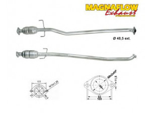 MAGNAFLOW 78013D katalizatoriaus keitiklis 
 Išmetimo sistema -> Katalizatoriaus keitiklis
1742027040