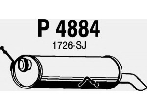 FENNO P4884 galinis duslintuvas 
 Išmetimo sistema -> Duslintuvas
1726-SJ