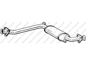 BOSAL 281-127 vidurinis duslintuvas 
 Išmetimo sistema -> Duslintuvas
82 425 169, 82 462 441
