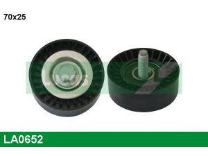 LUCAS ENGINE DRIVE LA0652 kreipiantysis skriemulys, V formos rumbuotas diržas 
 Diržinė pavara -> V formos rumbuotas diržas/komplektas -> Laisvasis/kreipiamasis skriemulys