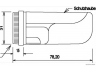 HERTH+BUSS ELPARTS 82710160 šoninis atšvaitas