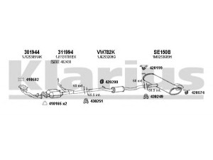 KLARIUS 790385E išmetimo sistema 
 Išmetimo sistema -> Išmetimo sistema, visa