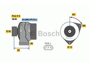BOSCH 0 986 081 290 kintamosios srovės generatorius 
 Elektros įranga -> Kint. sr. generatorius/dalys -> Kintamosios srovės generatorius
YLE 1023 30, YLE 1023 30