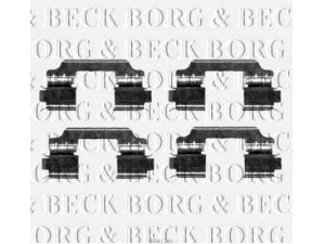 BORG & BECK BBK1240 priedų komplektas, diskinių stabdžių trinkelės 
 Stabdžių sistema -> Diskinis stabdys -> Stabdžių dalys/priedai