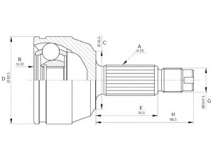 OPEN PARTS CVJ5123.10 jungčių komplektas, kardaninis velenas 
 Ratų pavara -> Sujungimai/komplektas
6483685, 92AG3K183BA, 92AG3K187BA