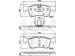 COMLINE CBP02148 stabdžių trinkelių rinkinys, diskinis stabdys 
 Techninės priežiūros dalys -> Papildomas remontas
34116858910