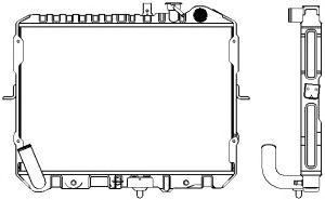 SAKURA  Automotive 1451-0209 radiatorius, variklio aušinimas