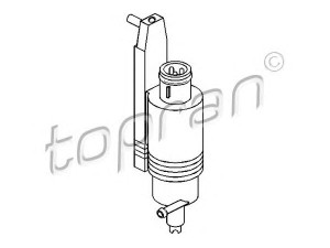 TOPRAN 107 282 vandens siurblys, priekinio stiklo plovimas 
 Priekinio stiklo valymo sistema -> Vandens siurbliukas, priekinio stiklo plovimas
4A0 955 651A, 4A0 955 651B