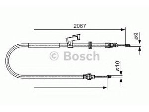 BOSCH 1 987 482 134 trosas, stovėjimo stabdys 
 Stabdžių sistema -> Valdymo svirtys/trosai
1439906, 6G91 2B700-EE