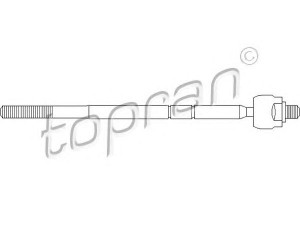 TOPRAN 301 392 vidinė skersinė vairo trauklė 
 Vairavimas -> Vairo mechanizmo sujungimai
1 659 374, 4 048 739, 6 790 700