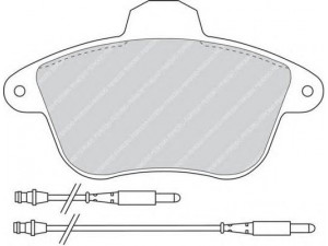 FERODO FDB746 stabdžių trinkelių rinkinys, diskinis stabdys 
 Techninės priežiūros dalys -> Papildomas remontas
425089