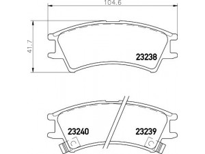 HELLA PAGID 8DB 355 017-051 stabdžių trinkelių rinkinys, diskinis stabdys 
 Techninės priežiūros dalys -> Papildomas remontas
5810102A00