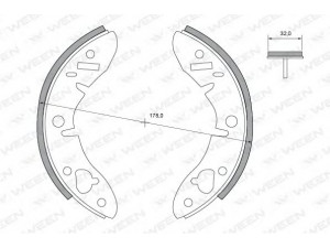 WEEN 152-2166 stabdžių trinkelių komplektas 
 Techninės priežiūros dalys -> Papildomas remontas
18G8647, 18G8647, 18G8682, 18G8682