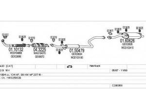 MTS C290068003523 išmetimo sistema 
 Išmetimo sistema -> Išmetimo sistema, visa