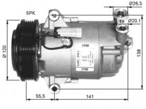 NRF 32486G kompresorius, oro kondicionierius 
 Oro kondicionavimas -> Kompresorius/dalys
13124753, 13297446, 24466995, 6854078