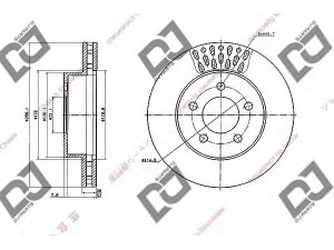 DJ PARTS BD1697 stabdžių diskas 
 Stabdžių sistema -> Diskinis stabdys -> Stabdžių diskas
52128247AA