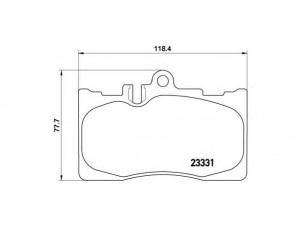 BREMBO P 83 058 stabdžių trinkelių rinkinys, diskinis stabdys 
 Techninės priežiūros dalys -> Papildomas remontas
044650W06000, 0446548020, 0446550170