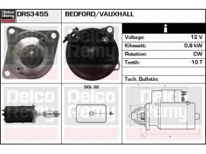 DELCO REMY DRS3455 starteris 
 Elektros įranga -> Starterio sistema -> Starteris