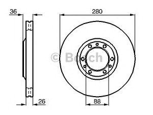 BOSCH 0 986 478 854 stabdžių diskas 
 Stabdžių sistema -> Diskinis stabdys -> Stabdžių diskas
8-94375-416-3, 5 69 050, 97034034