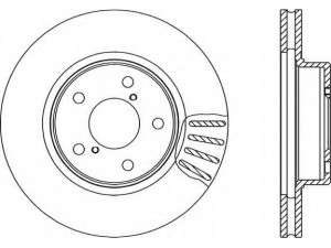 OPEN PARTS BDR1491.20 stabdžių diskas 
 Stabdžių sistema -> Diskinis stabdys -> Stabdžių diskas
26300AE040, 26300AE090, 26300AE091