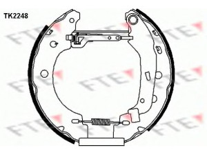 FTE TK2248 stabdžių trinkelių komplektas 
 Techninės priežiūros dalys -> Papildomas remontas
44060-00QAH, 77 01 205 526, 77 01 207 640