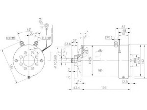 MAHLE ORIGINAL MM 300 elektrovariklis