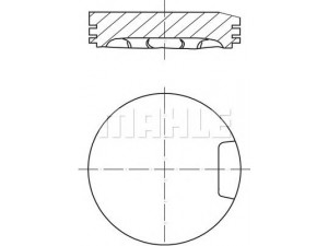 MAHLE ORIGINAL 033 13 00 stūmoklis 
 Variklis -> Cilindrai/stūmokliai
058 107 065 J, 058 107 065 M